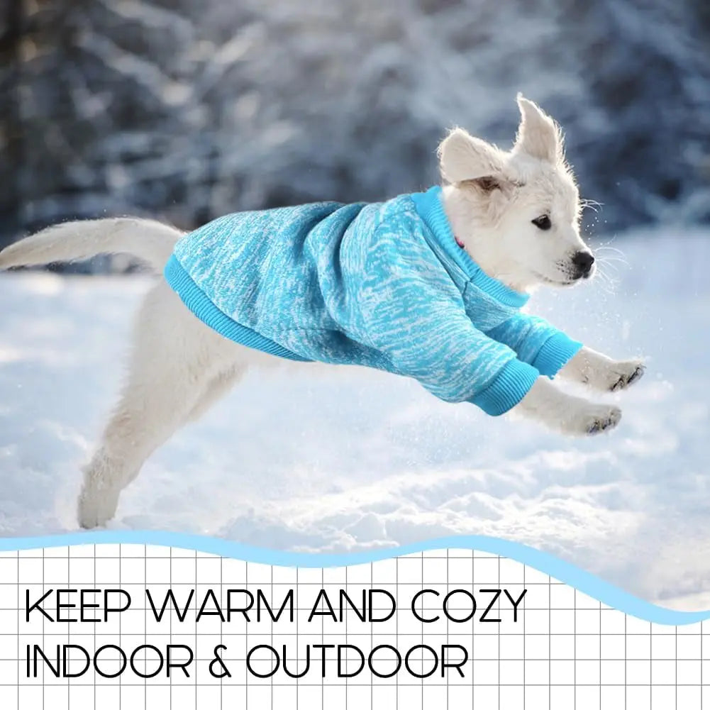 3-Pack Small Dog Sweaters Winter Fleece XS–XL Soft Stretch Pet Apparel