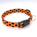 Halloween Polka Dog Collar