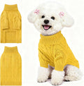 Small Dog Warm Turtleneck Cable Knit Sweater Thermal Pullover All Colors