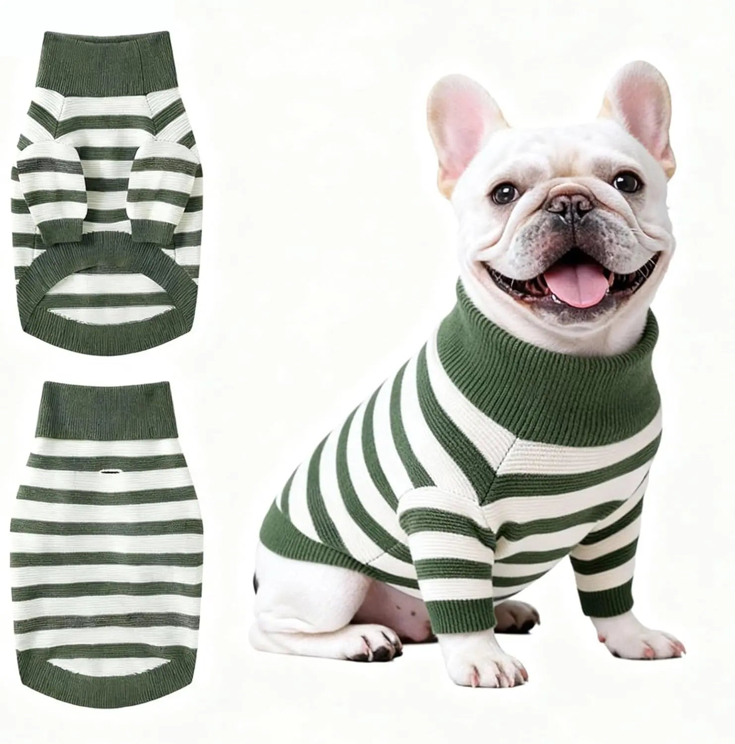 Small Dog Warm Turtleneck Cable Knit Sweater Thermal Pullover All Colors
