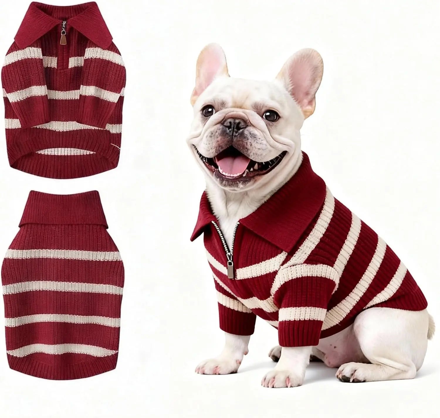 Small Dog Warm Turtleneck Cable Knit Sweater Thermal Pullover All Colors