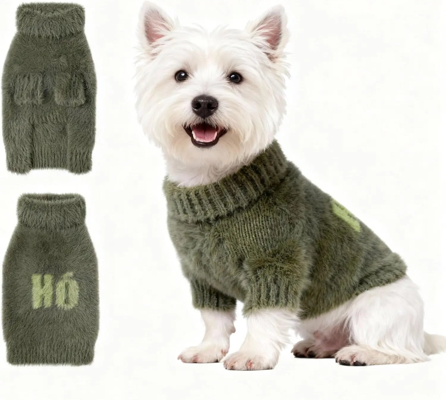Small Dog Warm Turtleneck Cable Knit Sweater Thermal Pullover All Colors