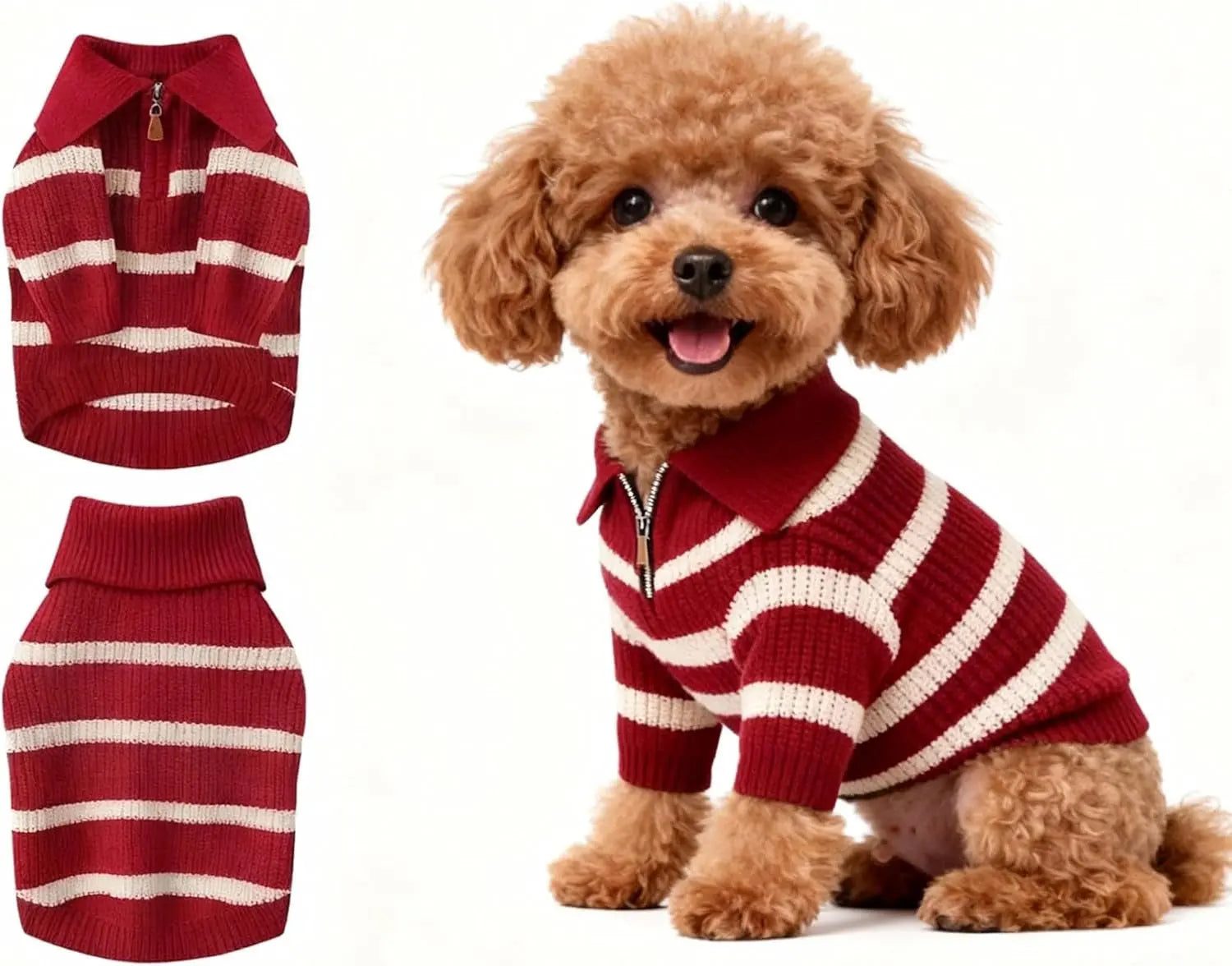 Small Dog Warm Turtleneck Cable Knit Sweater Thermal Pullover All Colors