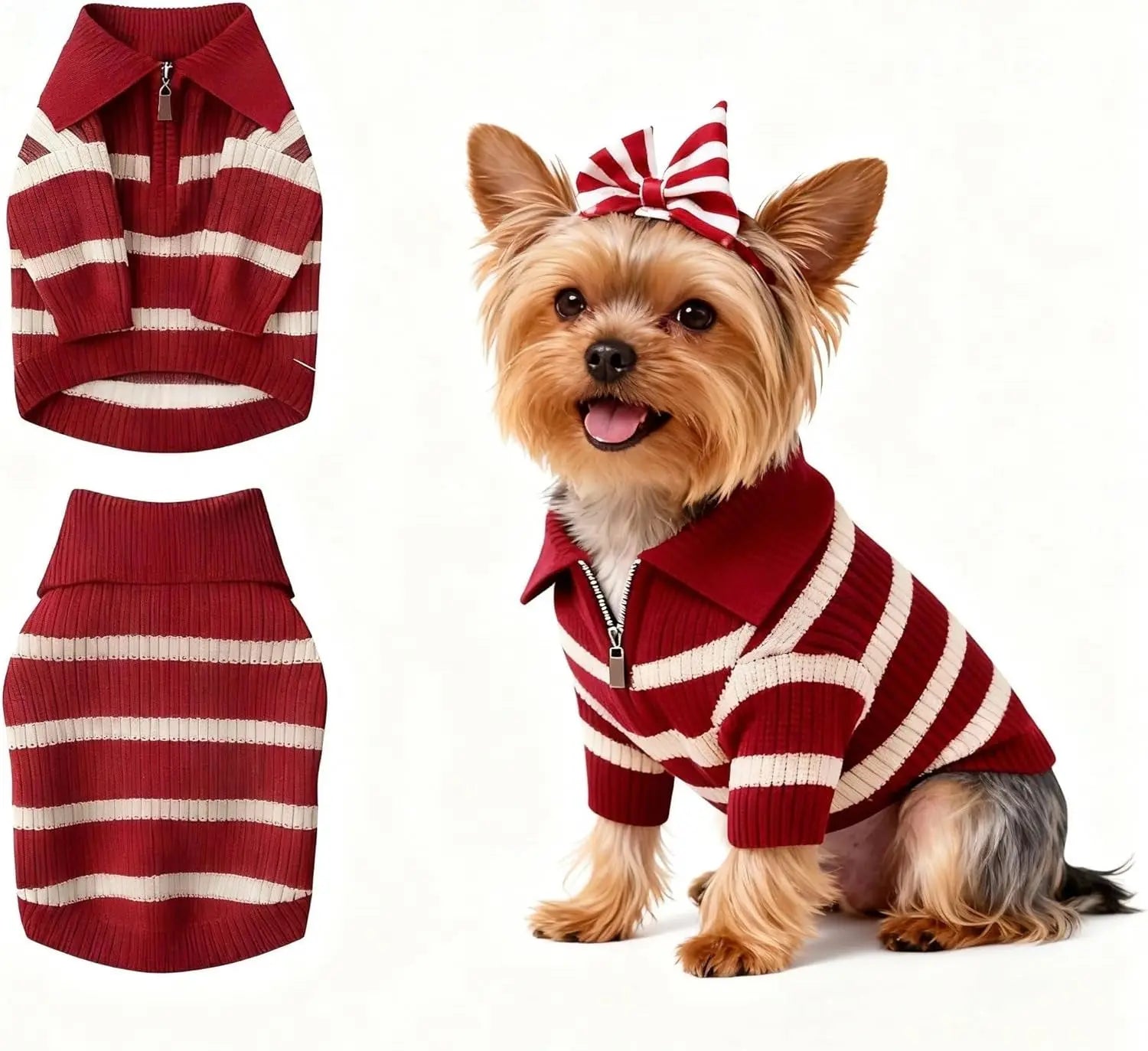 Small Dog Warm Turtleneck Cable Knit Sweater Thermal Pullover All Colors