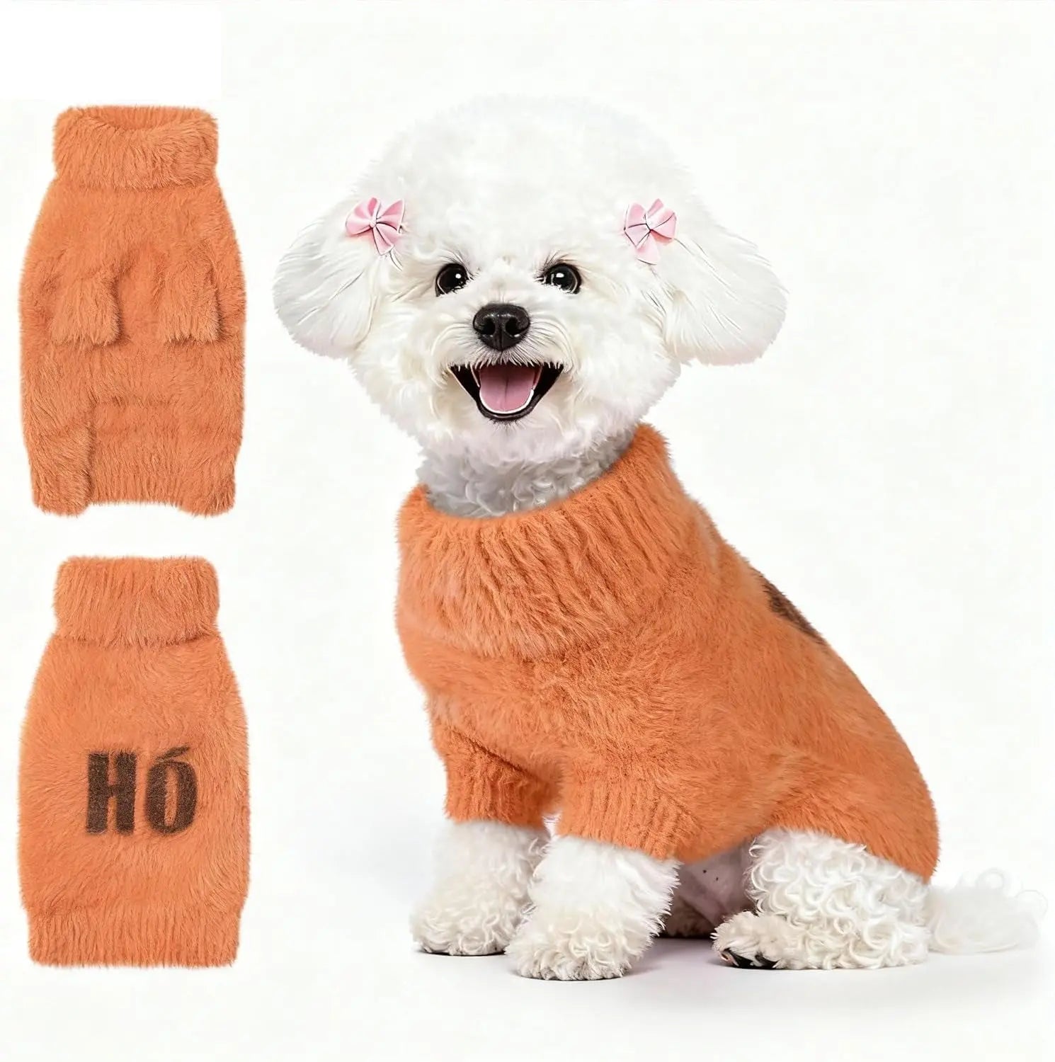 Small Dog Warm Turtleneck Cable Knit Sweater Thermal Pullover All Colors