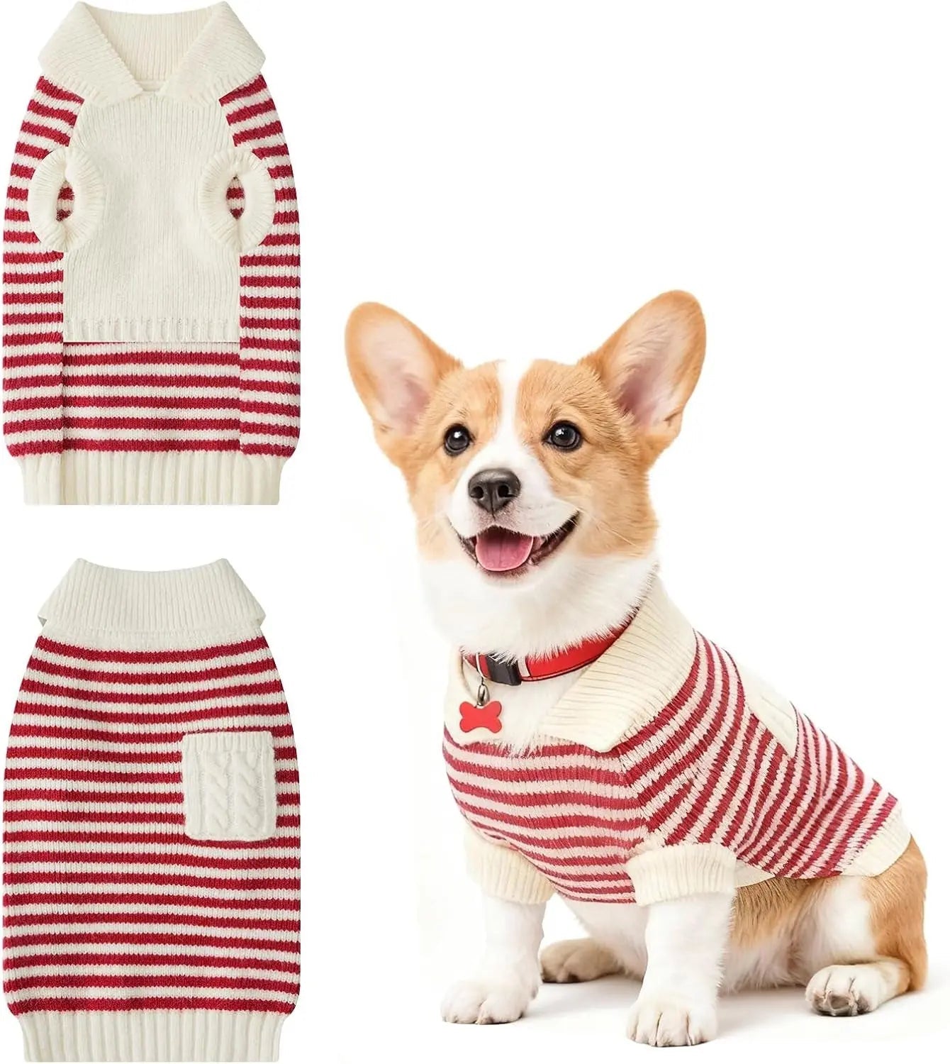 Small Dog Warm Turtleneck Cable Knit Sweater Thermal Pullover All Colors