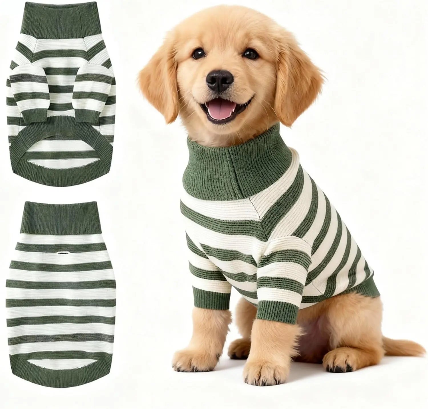 Small Dog Warm Turtleneck Cable Knit Sweater Thermal Pullover All Colors