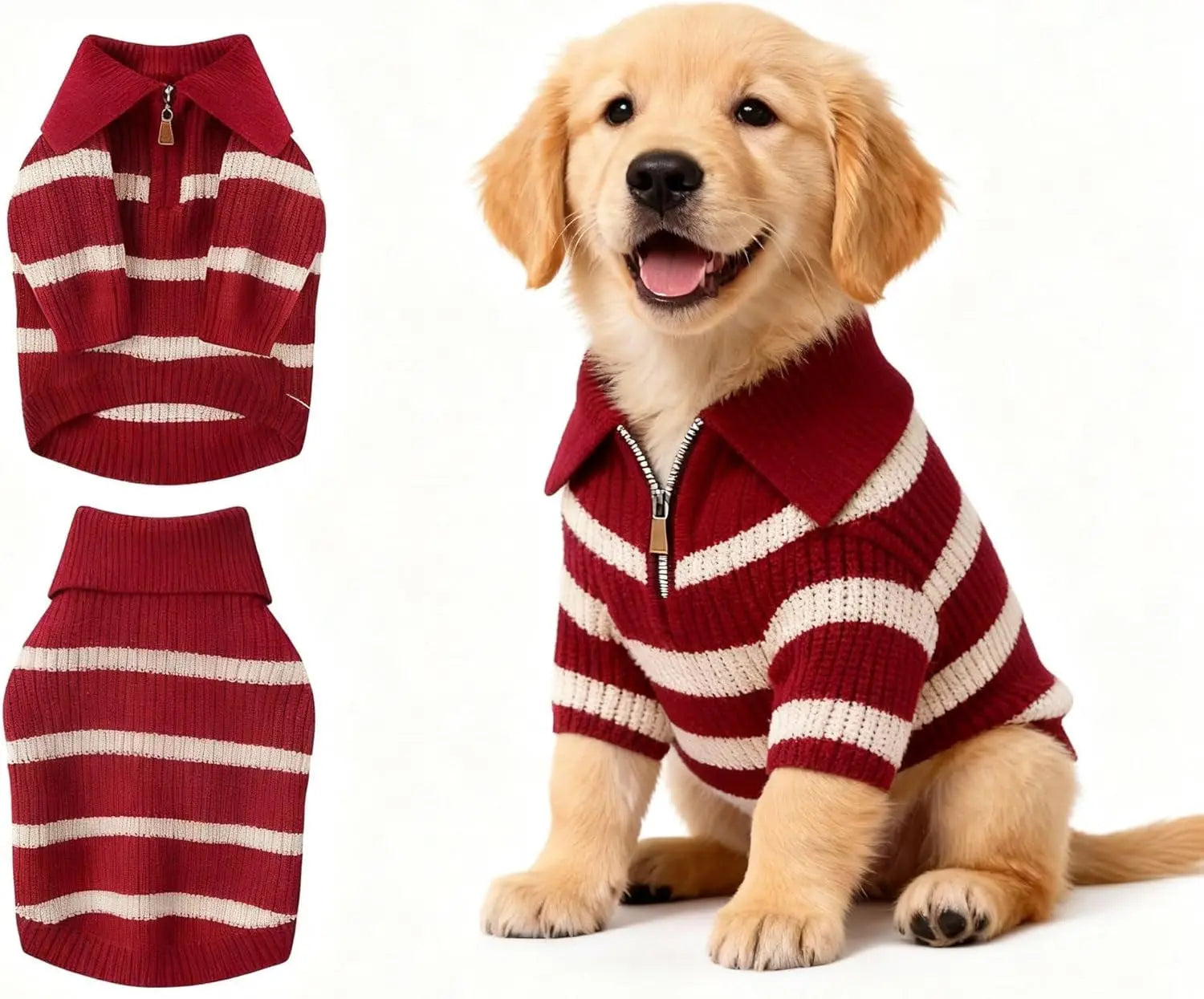 Small Dog Warm Turtleneck Cable Knit Sweater Thermal Pullover All Colors