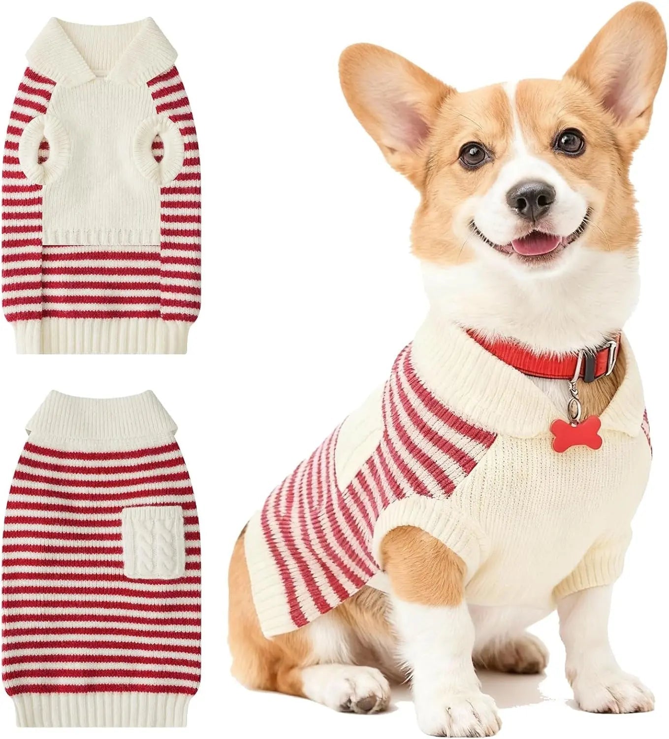 Small Dog Warm Turtleneck Cable Knit Sweater Thermal Pullover All Colors