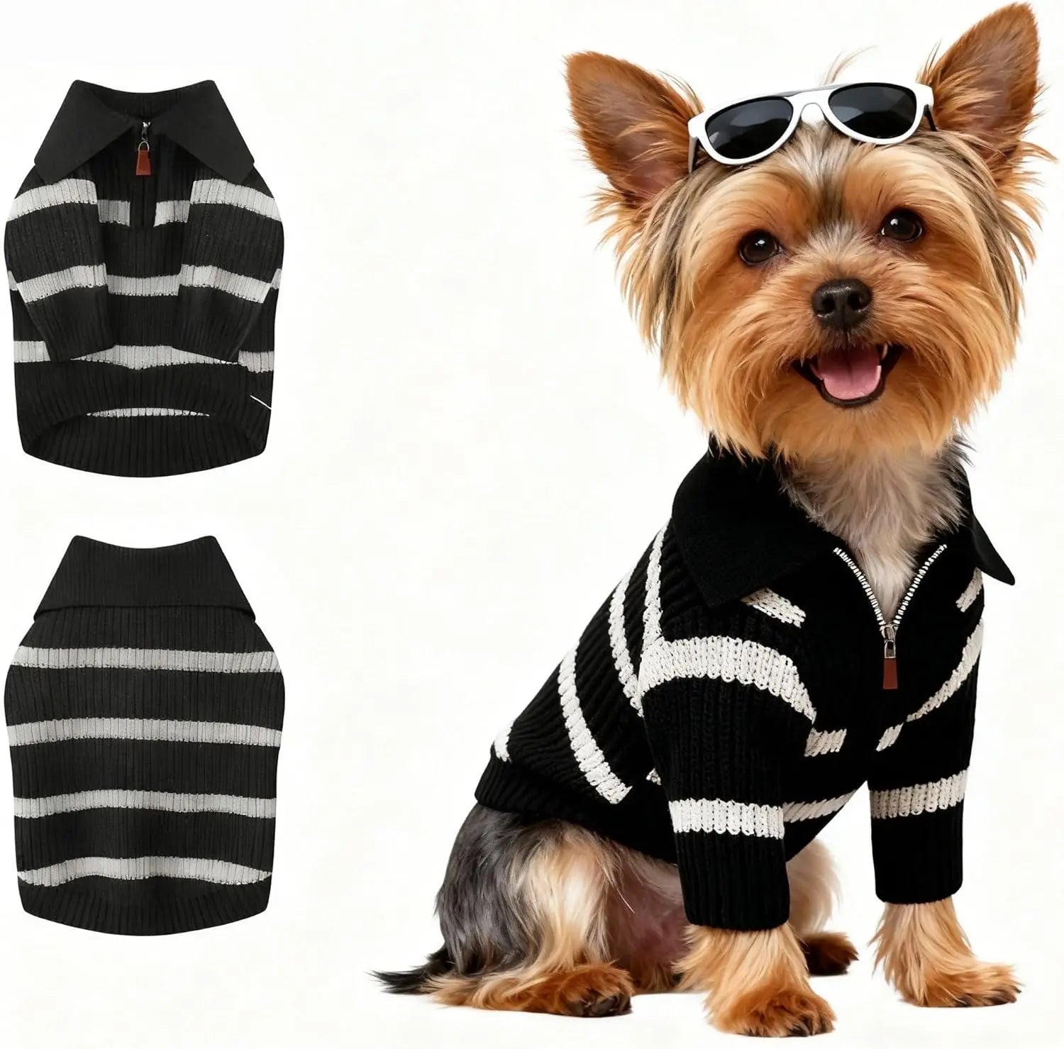 Small Dog Warm Turtleneck Cable Knit Sweater Thermal Pullover All Colors
